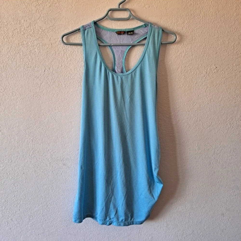 Merrell Blue striped Tank top - Picture 1 of 8